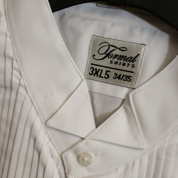 FORMAL WHITE LONG SLEEVE SHIRT SZ 3X L5 - Picture 3 of 8
